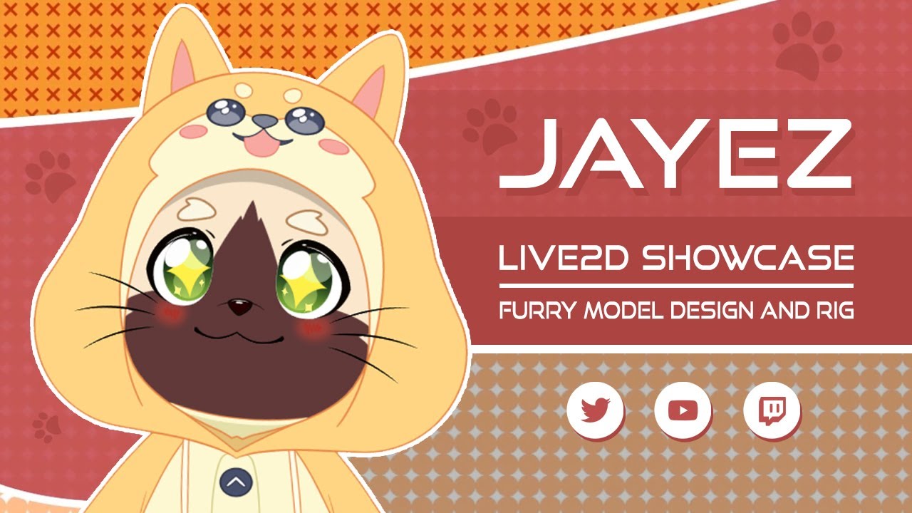 Live2D Showcase: Jayez [Furry VTuber]