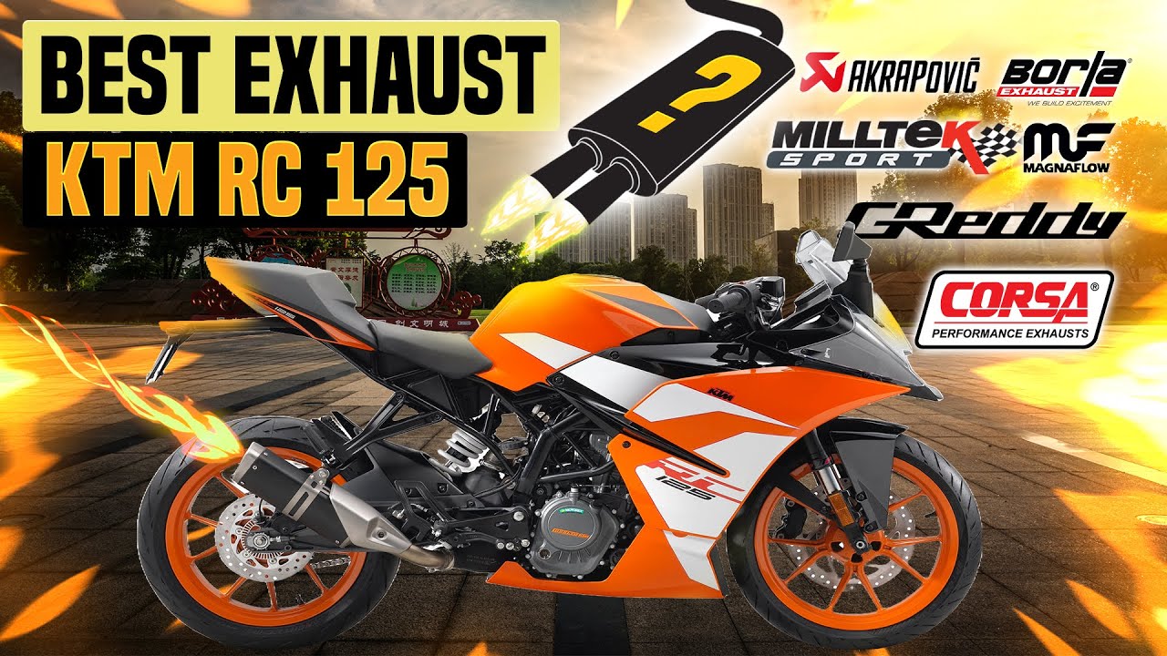 KTM RC 125 Exhaust Sound 🔥 Modified,Review,Upgrade,Akrapovic,Arrow,LeoVince,Scorpion,Mivv,GPR+