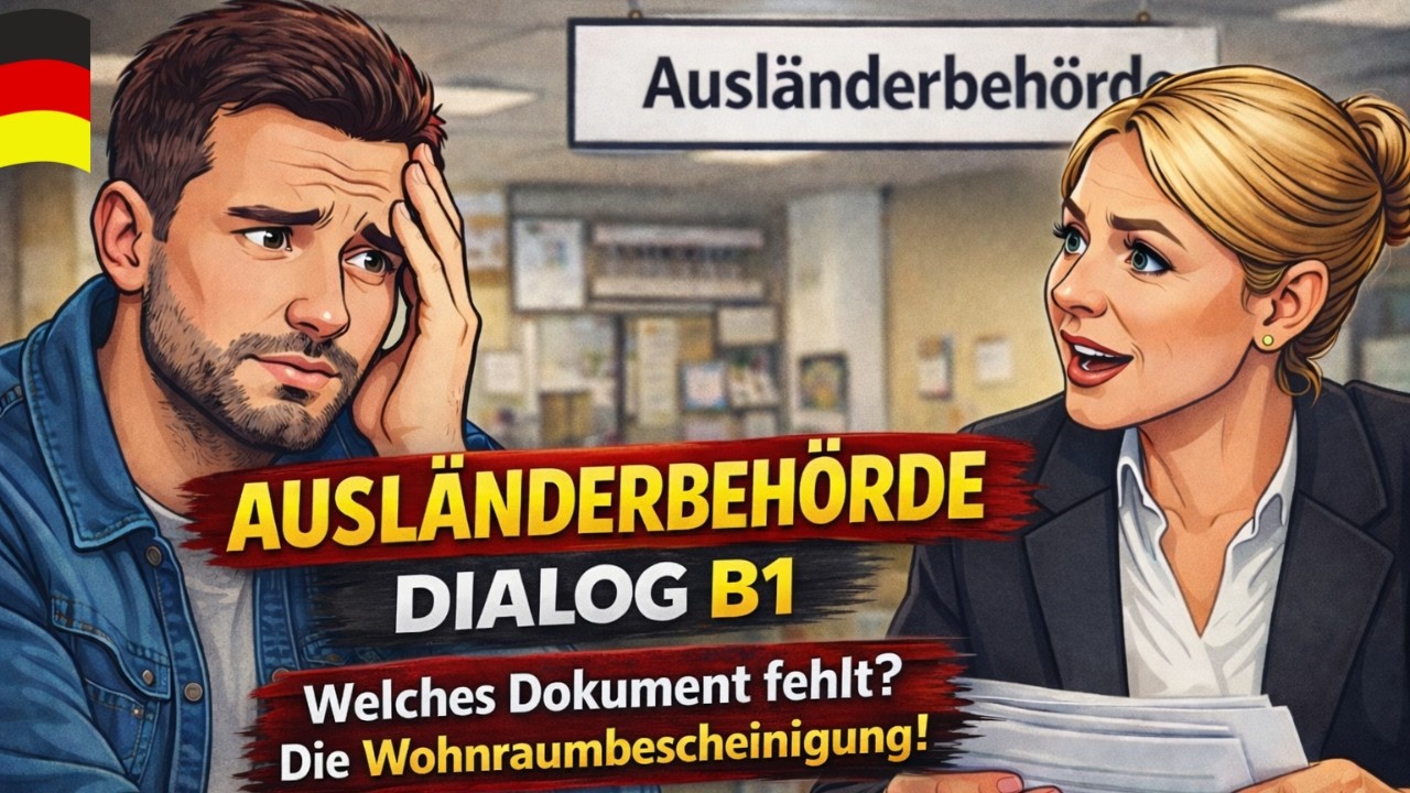 SO SPRICHST DU RICHTIG BEI DER AUSLÄNDERBEHÖRDE!B1 DEUTSCH