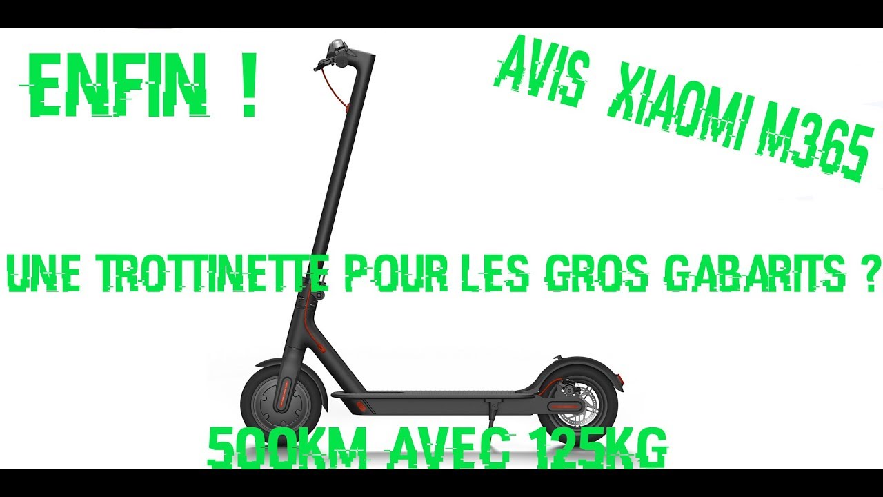 m365 xiaomi -  une trottinette pour les gros gabarits ?