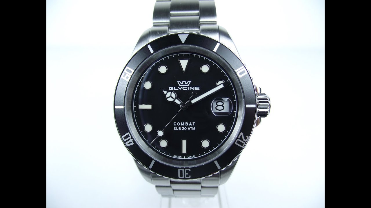 Обзор часов Glycine Combat Sub 40 Quartz GL1060 4K