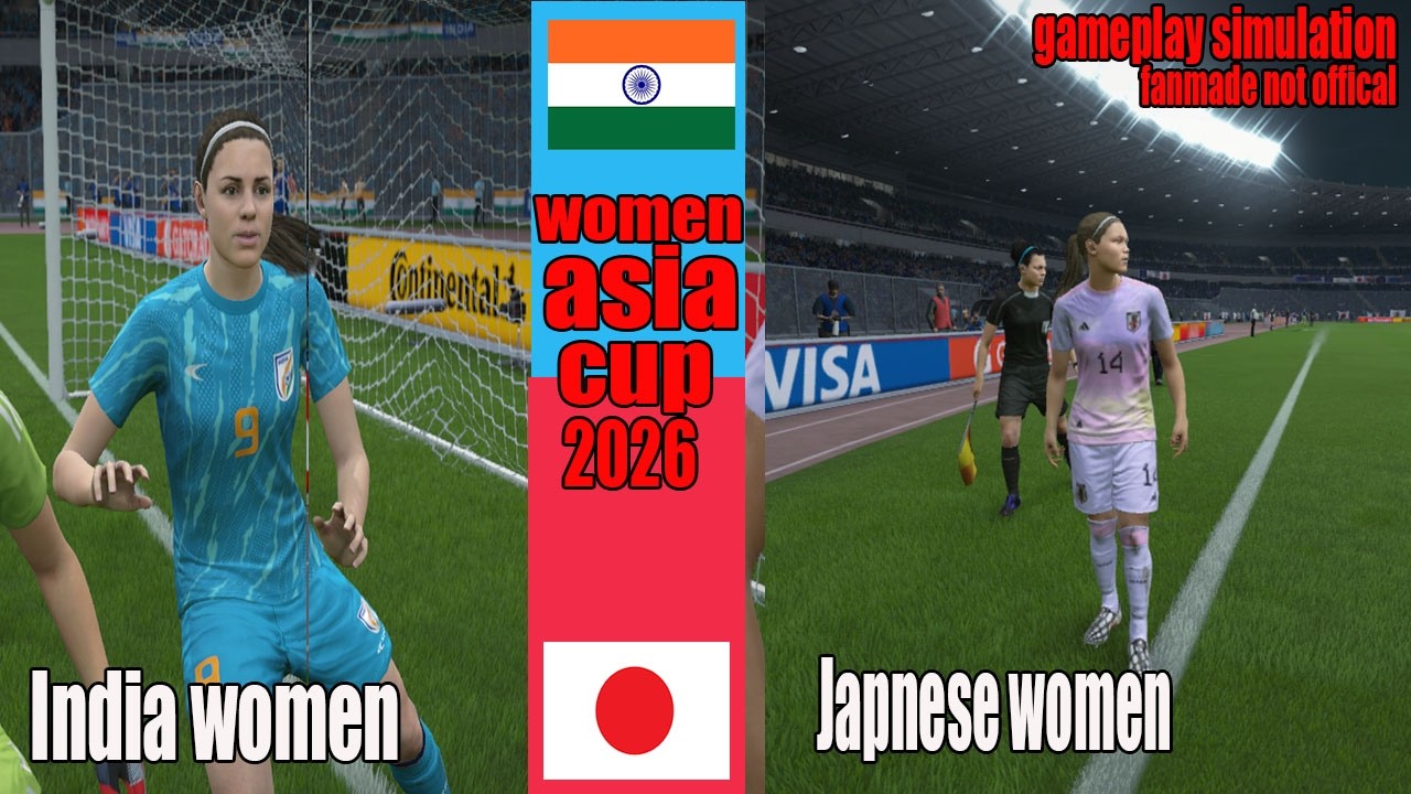 India Women vs Japan Women | AFC Women's Asian Cup 2026 | Gameplay Simulation