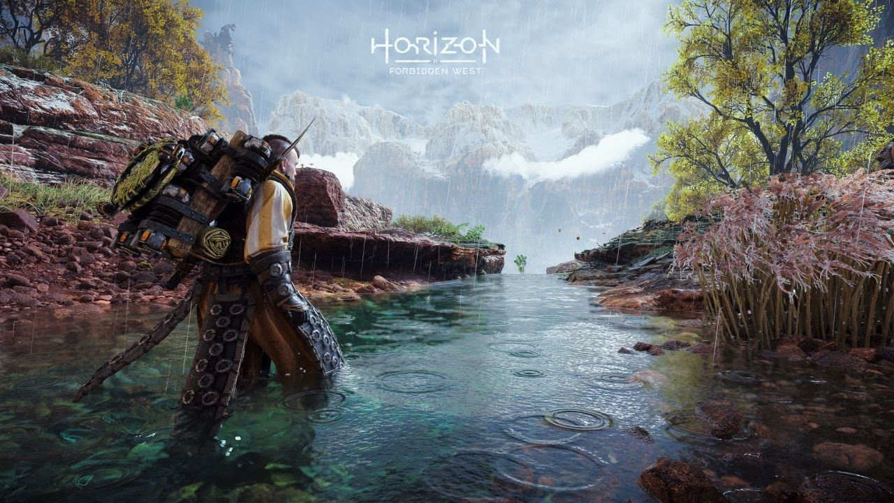 [4K] Cinematic Rain Walking in Horizon Forbidden West (Ambience ASMR)