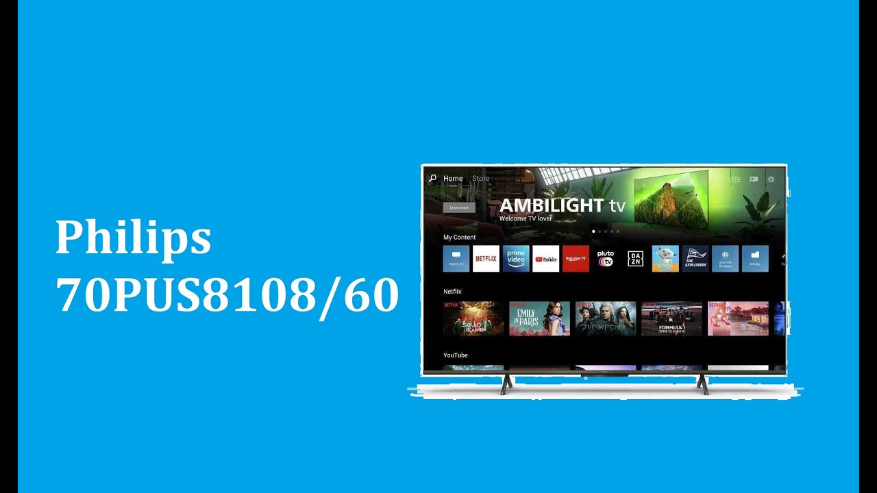 Телевизор Philips 70PUS8108/60 - краткий обзор