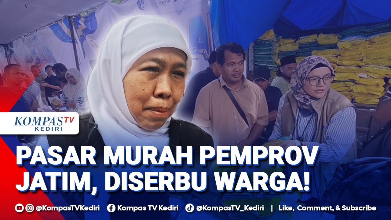 Warga Serbu Pasar Murah yang Digelar Pemerintah Provinsi Jawa Timur