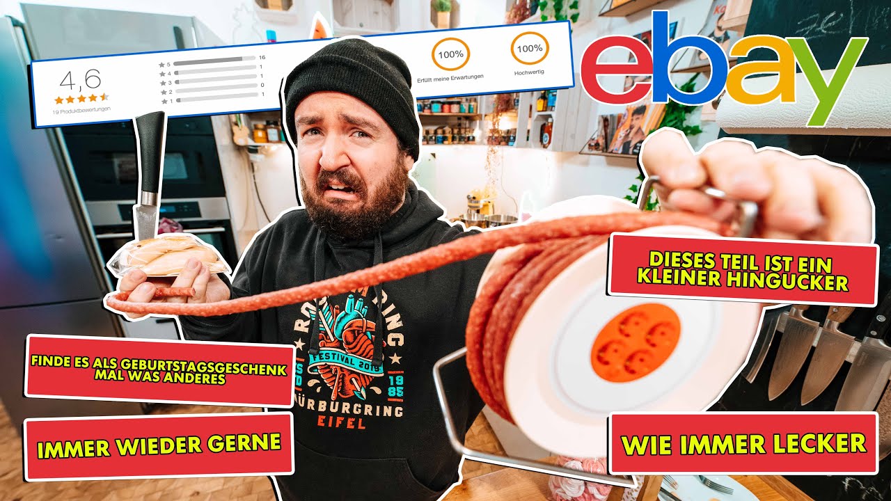 Wir BESTELLEN selbstgemachtes ESSEN auf EBAY ( WURSTTROMMEL )