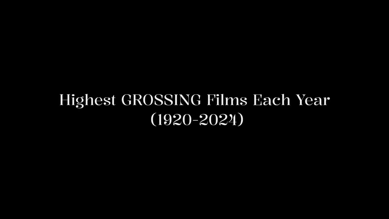 Highest GROSSING Films of Each Year (1920-2024)
