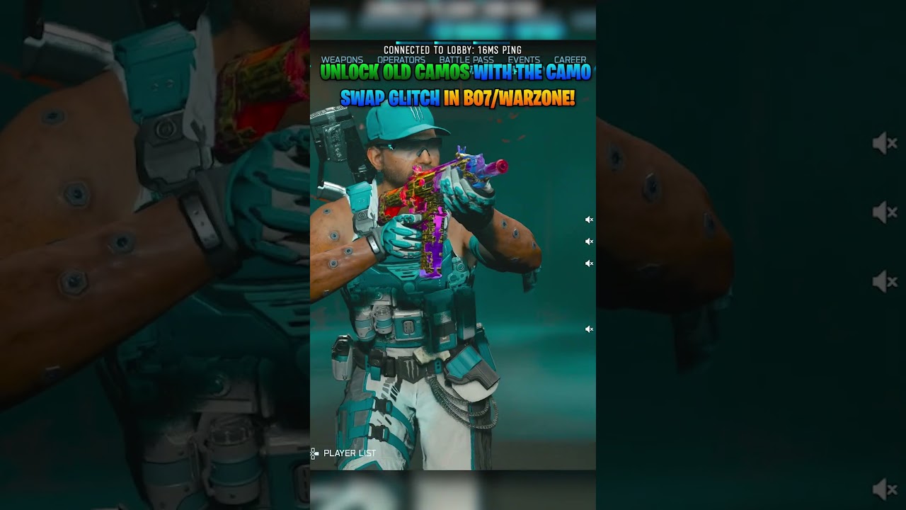Глюк со сменой камуфляжа в BO7! Темная материя на оружии BO7 #bo7 #warzone #glitch