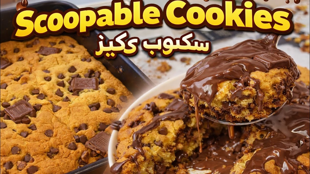 عملت الكوكيز الترند 😃 سكوب كوكيز scoopable cookies 