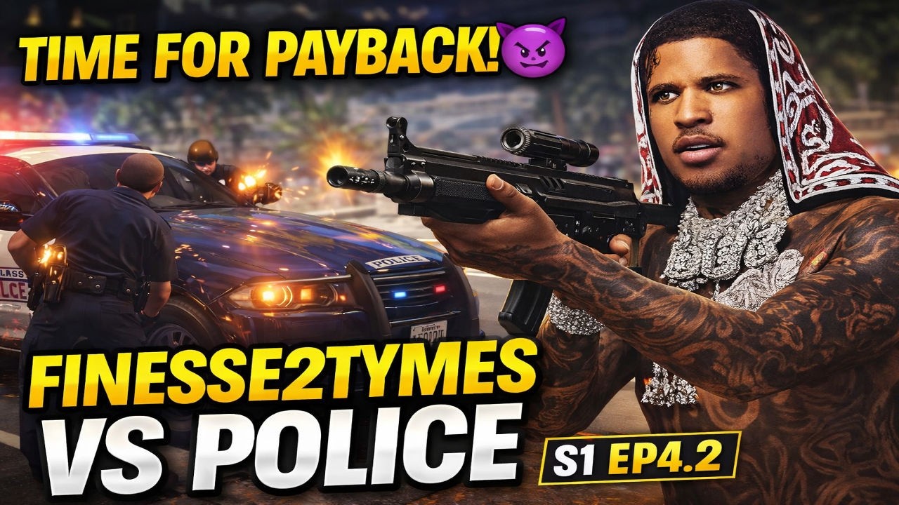 Finesse2Tymes отомстил полиции… 😳 | GTA RP 1 сезон, 4 серия 2