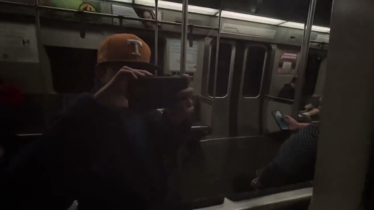 Onboard - MBTA, The “T” Red Line Train from Charles/MGH to Davis Square
