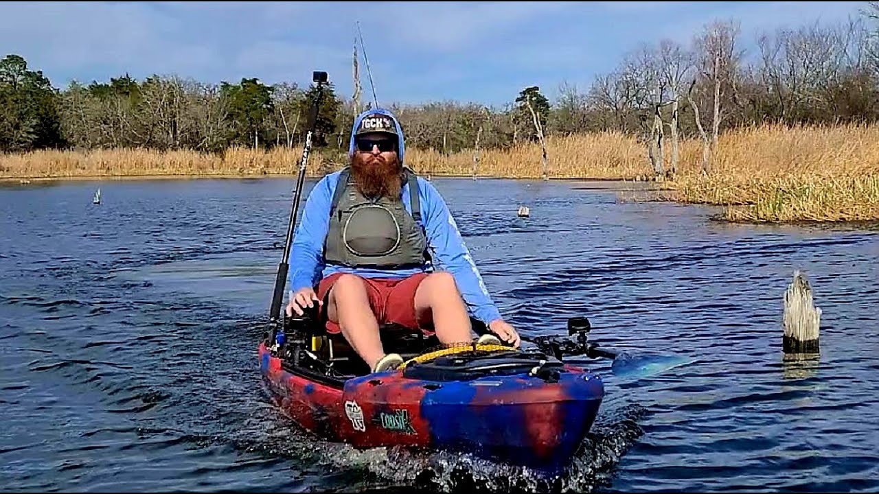 Kayak motor setup on my Jackson Coosa X with Newport NK180 and ZPRO 20V50