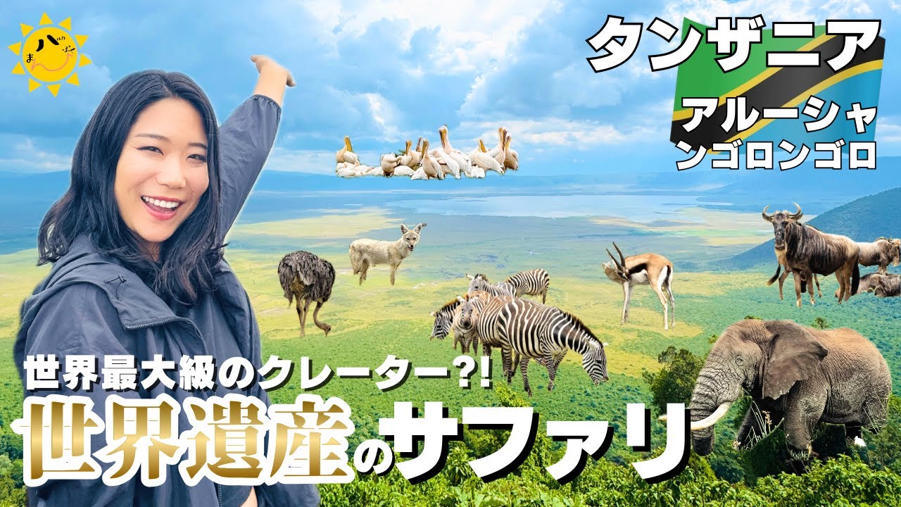 【タンザニア】世界最大級クレーターのサファリに感動...！