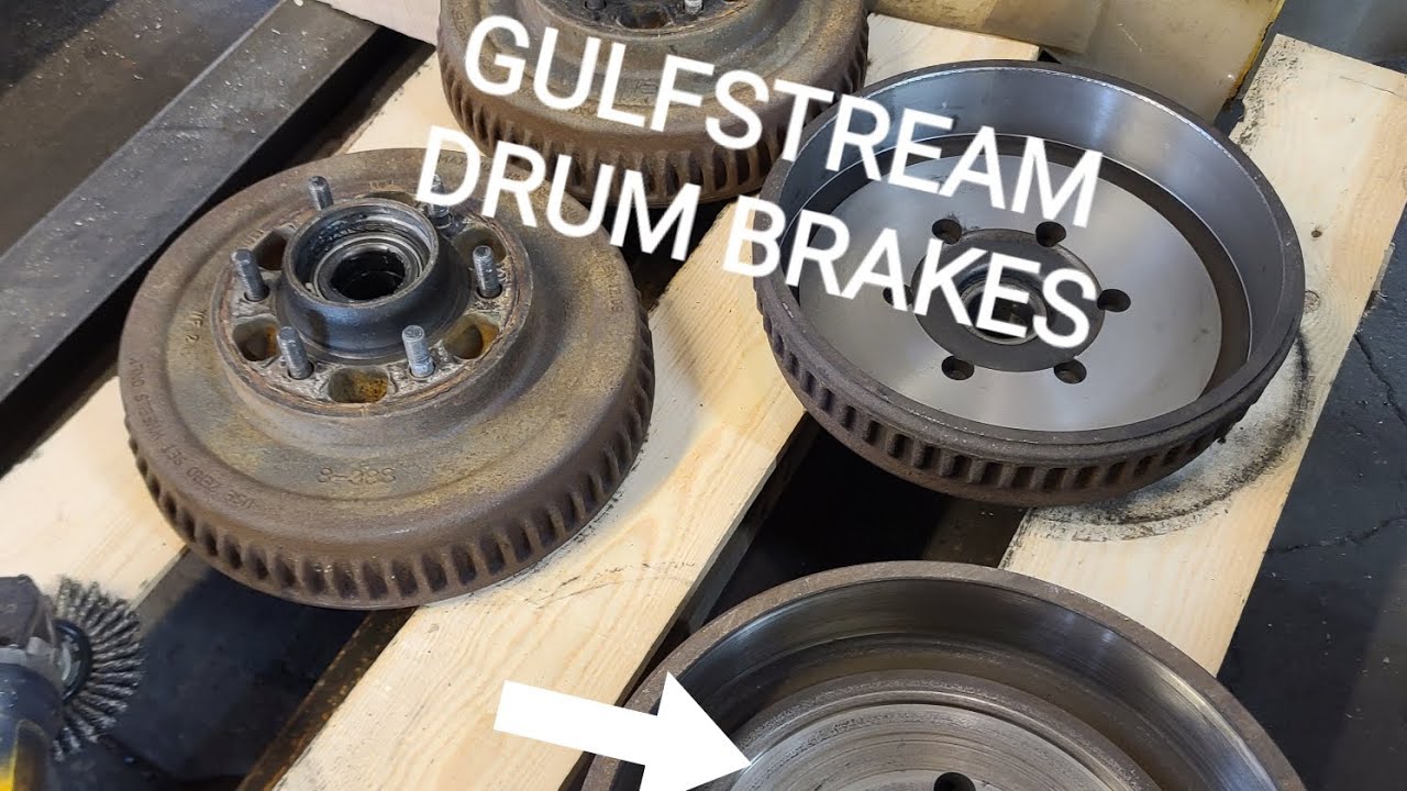Boring and Facing Gulfstream electric brake drums, cast iron