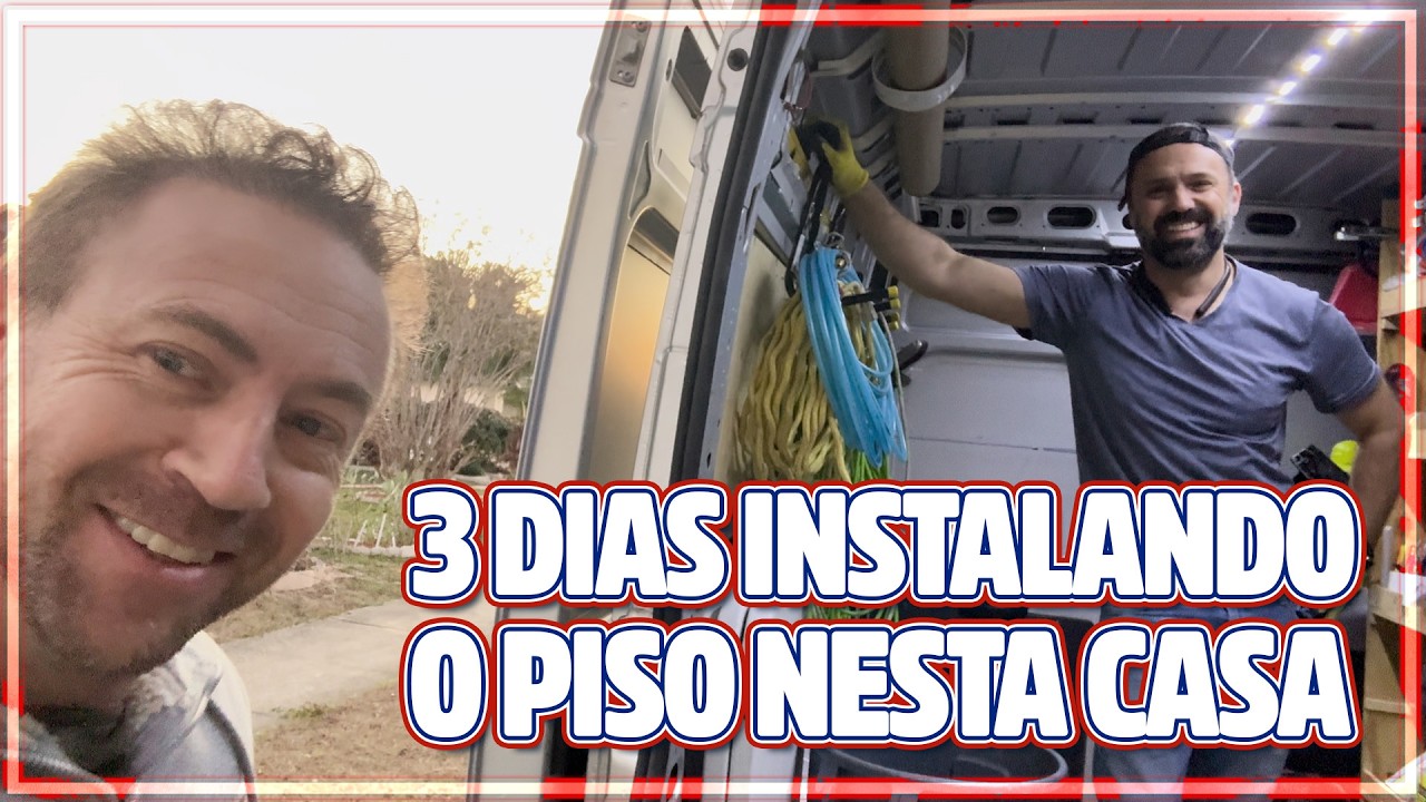 3 Dias instalando piso nessa casa em Orlando/Flórida