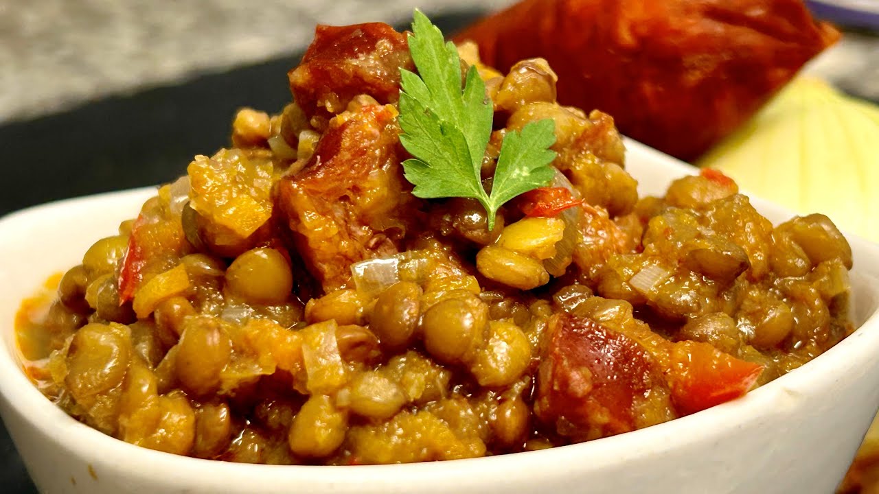 Lentejas con Chorizo | A Taste of Asturias Spain with Lentils & Chorizo Cooked in Your Home Kitchen!