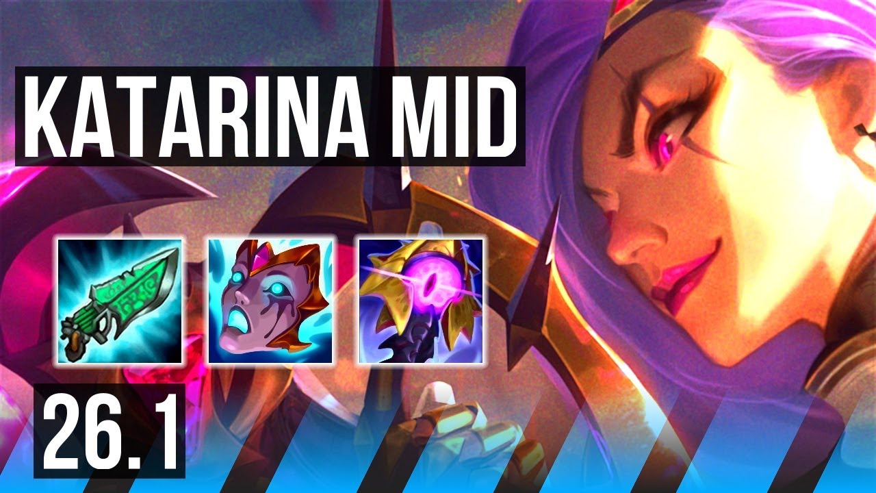 KATARINA vs DIANA (MID) | 64K damage | NA Master | 26.1