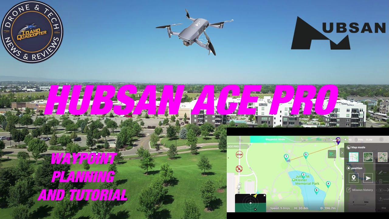 Hubsan Ace Pro - Waypoint Mission - Demonstration and Tutorial