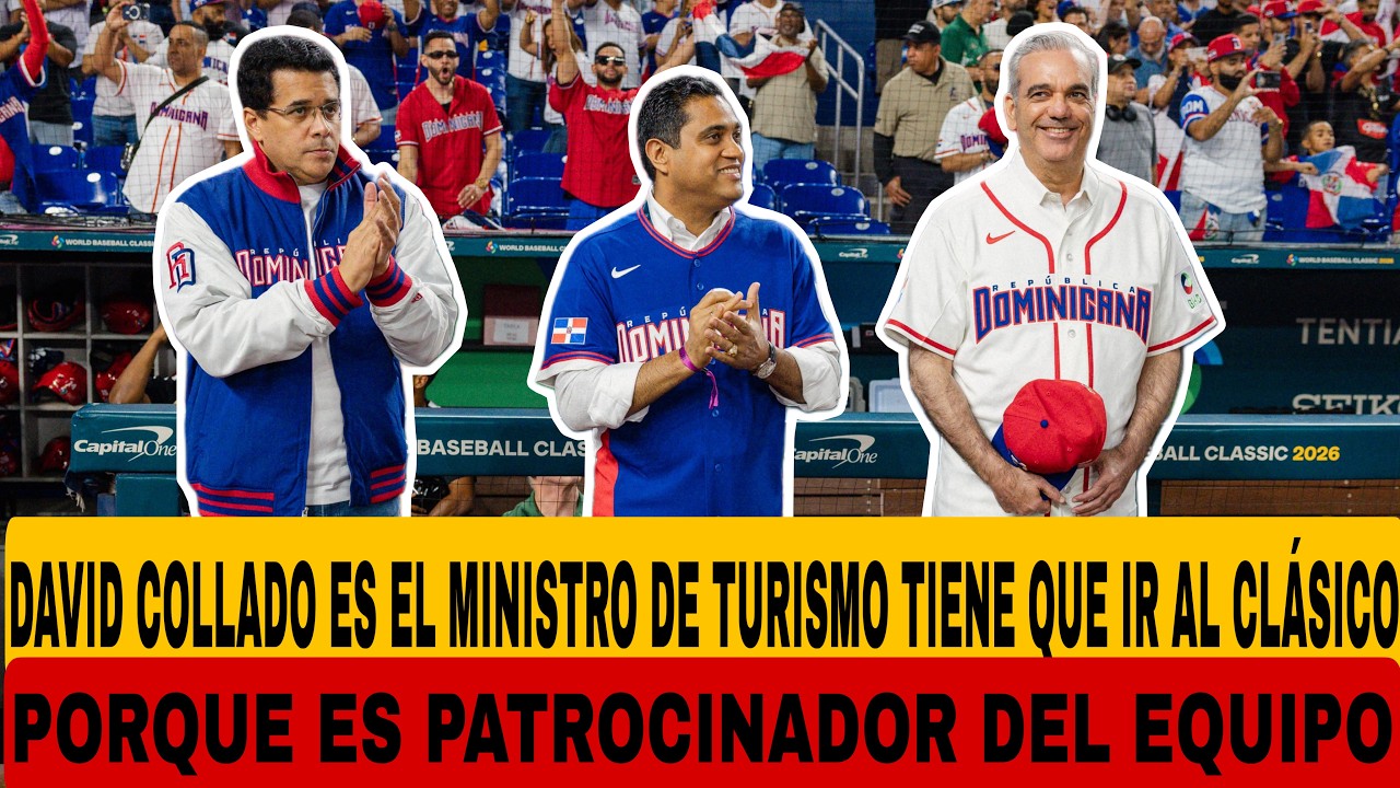 DAVID COLLADO ES EL MINISTRO DE TURISMO TIENE QUE IR AL CLASICO PORQUE ES PATROCINADOR DEL EQUIPO
