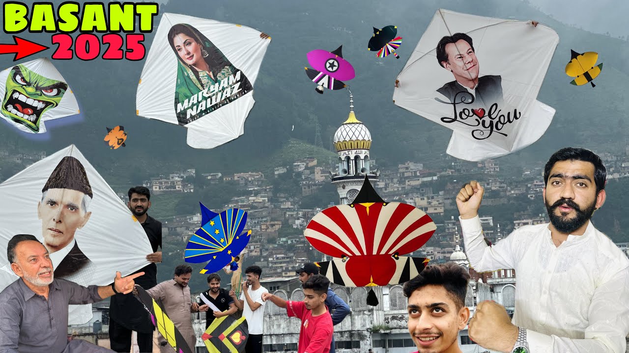 Abbottabad Biggest Basant Festival In 2025😧Non Stop Kite Flying 😳million Of Kites Cutting Pach🏆