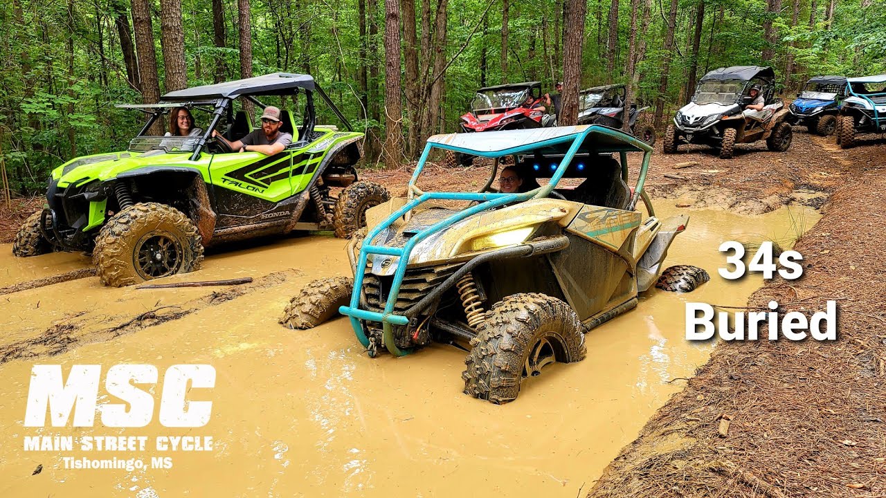 2021 ZFORCE on 34s Tries To Find Bottom | CFMOTOs Mud Riding (Need Mud Tires)