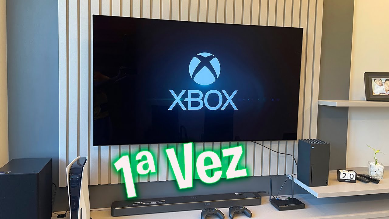 LIGANDO O XBOX SERIES X PELA PRIMEIRA 1ª VEZ