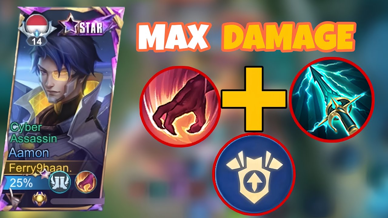 DAMAGE GAK NGOTAK! LIHATLAH SEGILA APA AAMON GENDONG TIM DI RANK! MOBILE LEGENDS