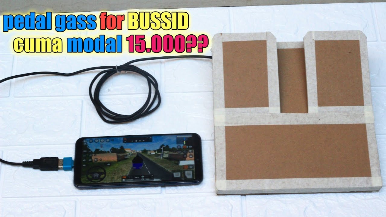 Cara membuat pedal gas BUSSID dari kardus || part 1