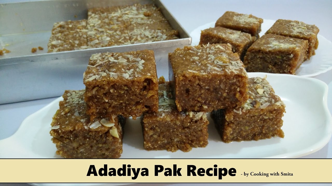 Adadiya Pak Recipe in Hindi by Cooking with Smita | Winter Special | Traditional Gujarati Recipe