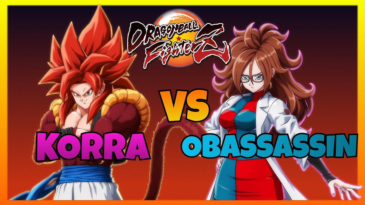 DBFZ - KORRA vs OBASSASSIN gameplays (Gogeta 4, GT Goku, Janemba vs Labcoat 21, Hit, Android 16)