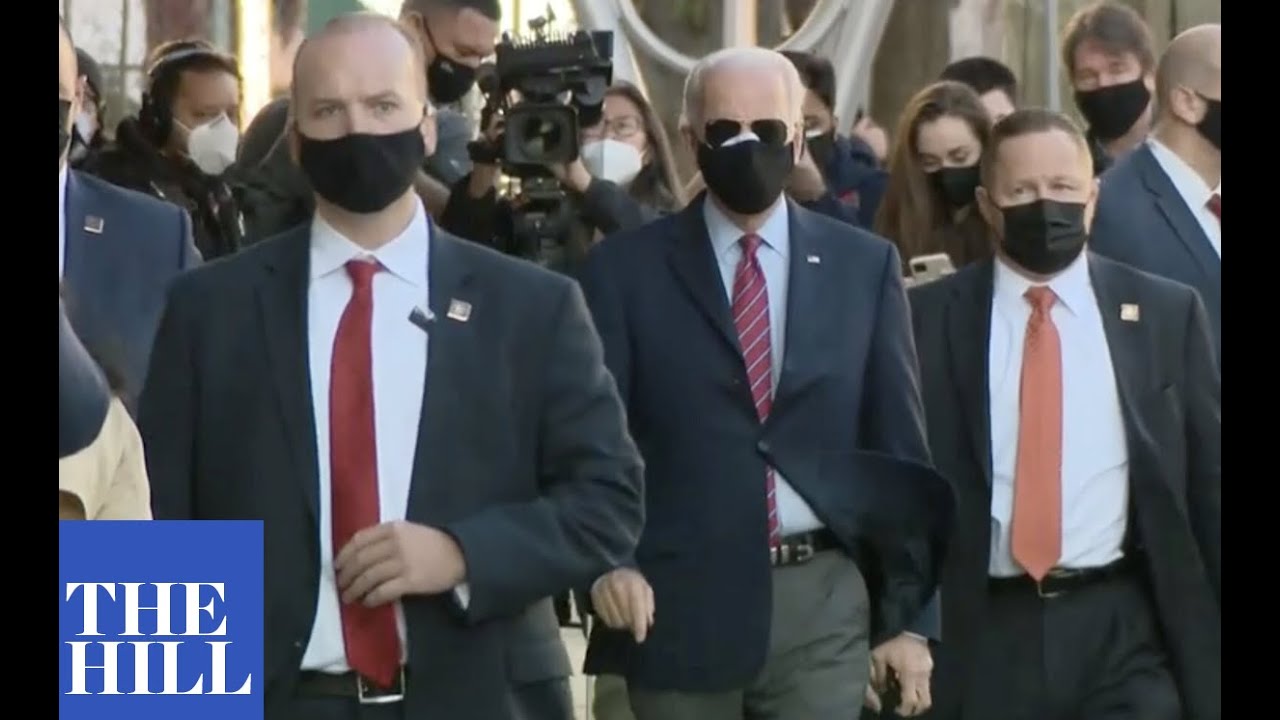 JUST IN: President-elect Joe Biden and Vice President-elect Kamala Harris arrive for mayor event