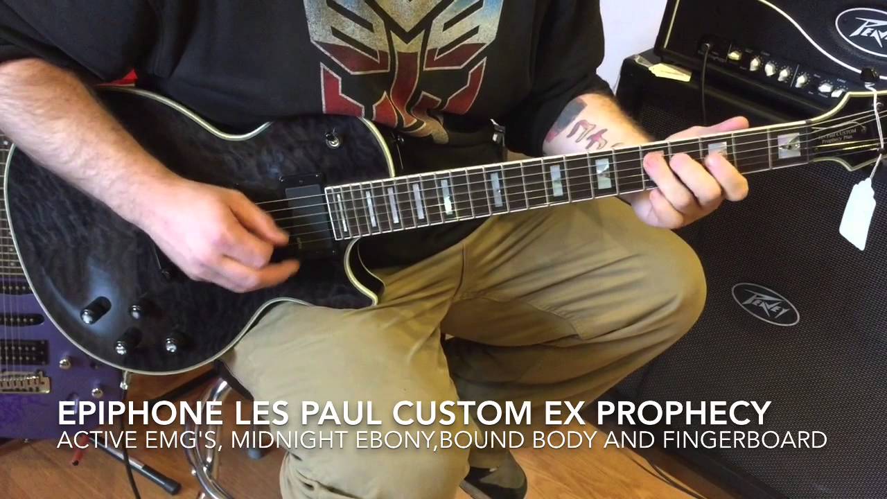 Epiphone Les Paul Custom EX Prophecy w/ Active EMG's!