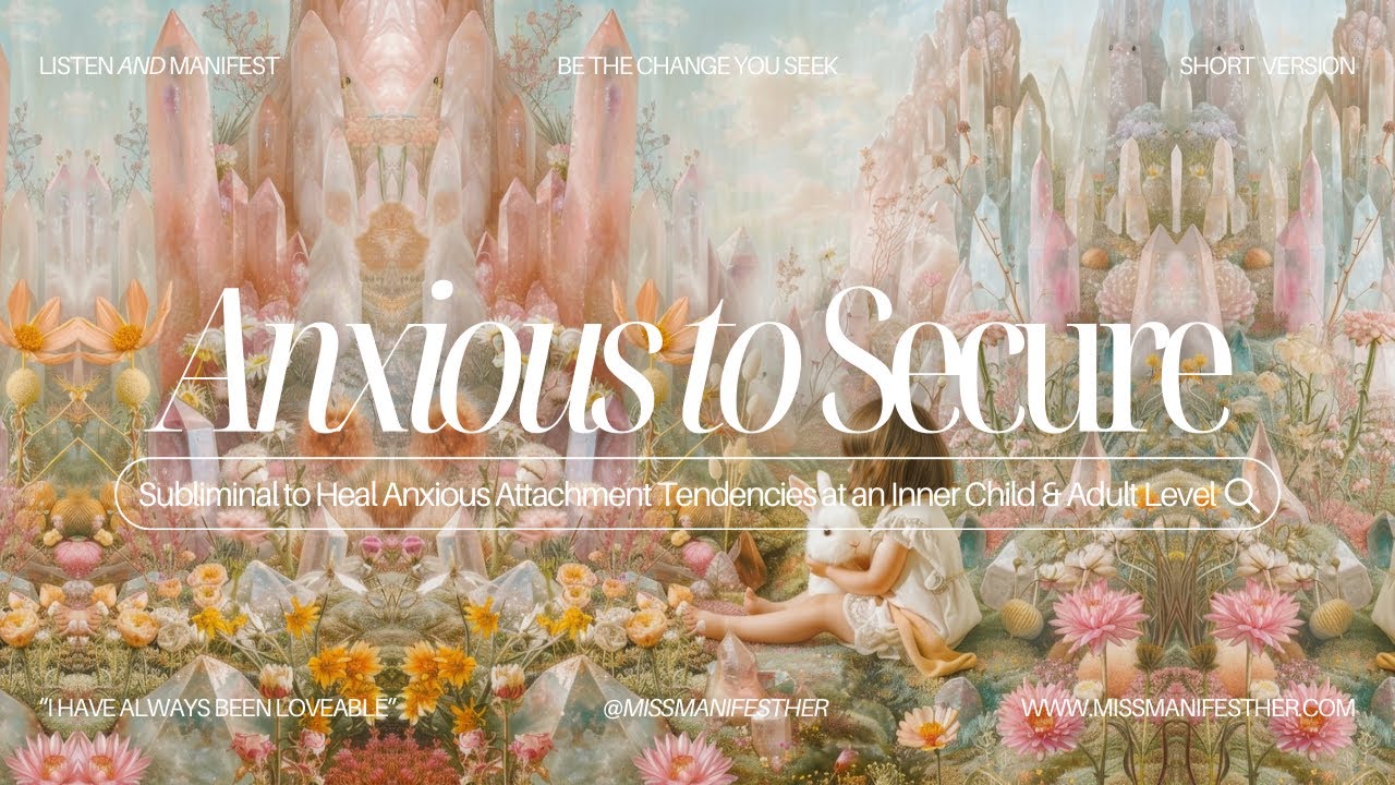 🤗 ANXIOUS to SECURE ATTACHMENT Subliminal 🫶 Feel Safe in Relationships + Raise your Self-Worth 💖