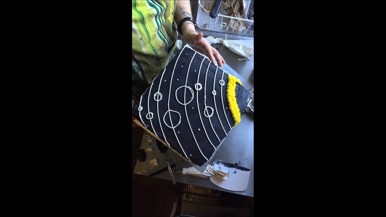 Cake Timelapse -Ashley Shotwell - Outer Space Solar System Cake