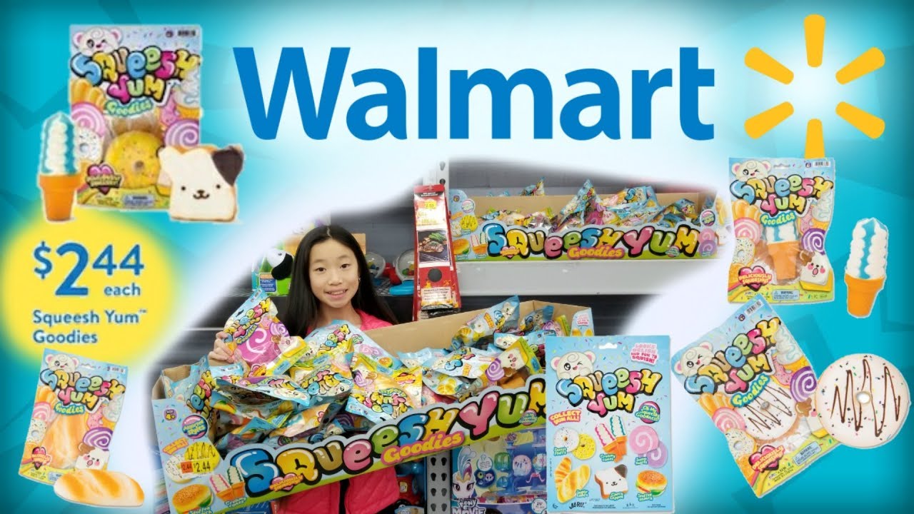 NEW JUMBO SQUISHIES AT WALMART ONLY $2.44 EACH!!! SQUEESH YUM GOODIES SQUISHIES AT WALMART