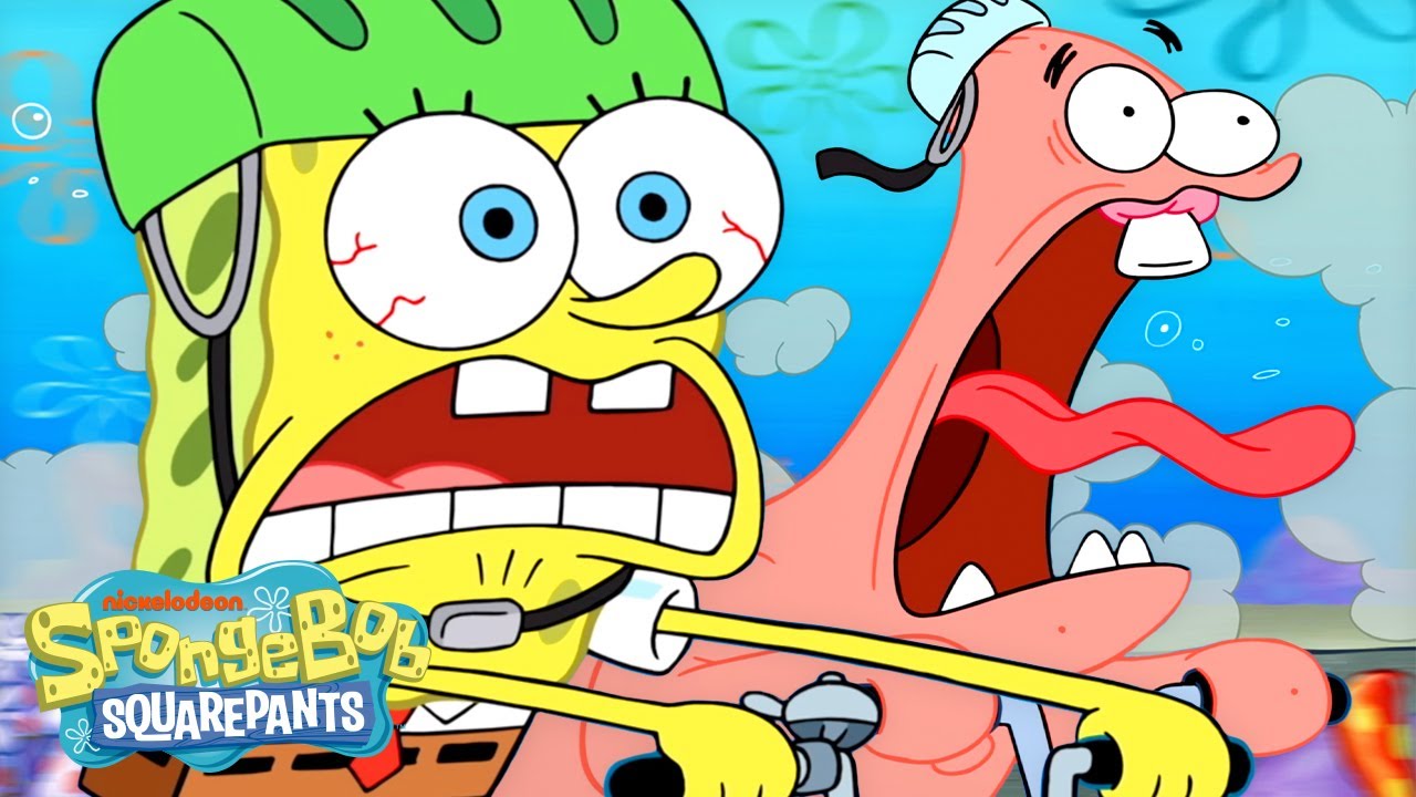 SpongeBob Teaches Patrick How to Ride a Bike! 🚲 | Full Scene | @SpongeBobOfficial
