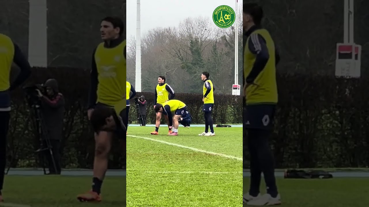 Entraînement du XV de France avant match France - Irlande 