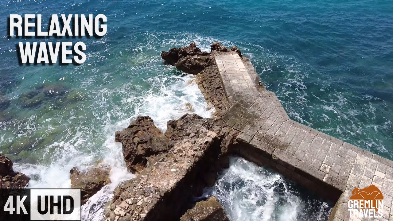 Dubrovnik, Croatia 🇭🇷 - 30 Minutes of Relaxing Waves [4K]