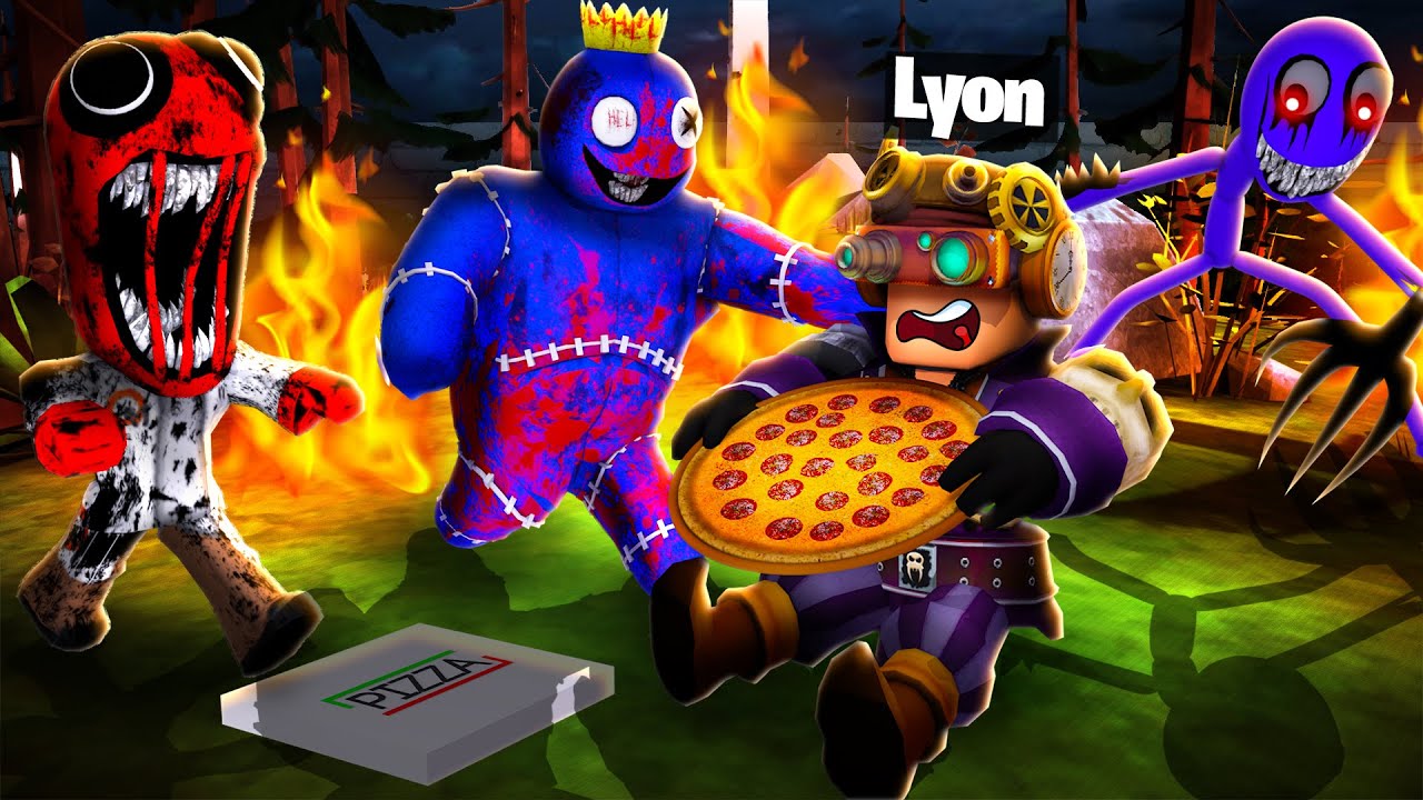 SCAPPIAMO DAI RAINBOW FRIENDS PAUROSI SU ROBLOX!!