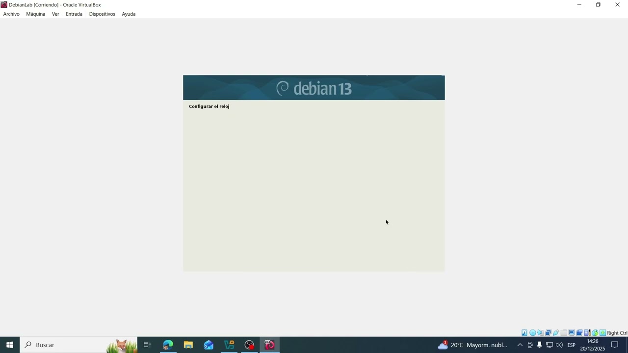 Instalación Debian en VirtualBox