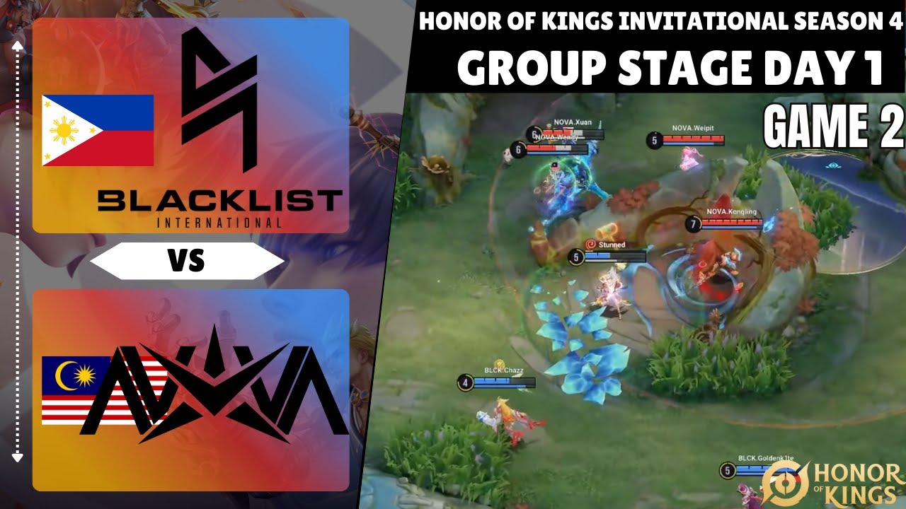 🇵🇭 Blacklist International vs 🇲🇾 Nova Esports | GAME 2 | HIGHLIGHTS | KSI4 | Group Stage Day 1