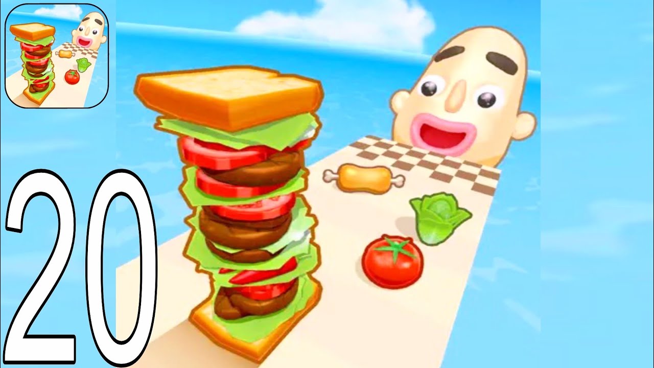 Sandwich Runner - Gameplay Walkthrough Part 20 Tutorial NEW Mobile Game (Android,ios)
