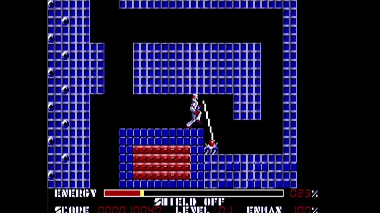 Thexder (EGA) - 1987 - IBM PC 8Mhz / PCem v17