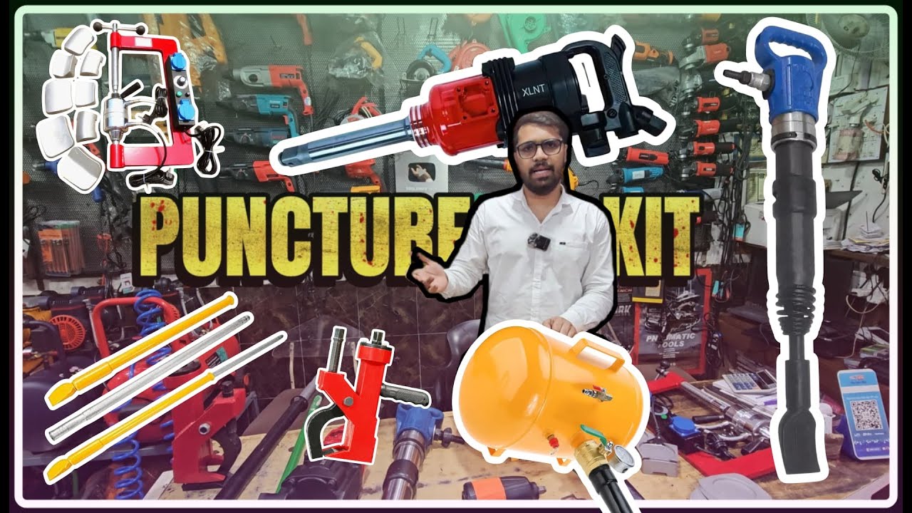 ALL TYPES OF PUNCTURE TOOLS सभी प्रकार के पंचर उपकरण  | UNBOXING | पंचर बनाने का सामान | KINGTOOLS |
