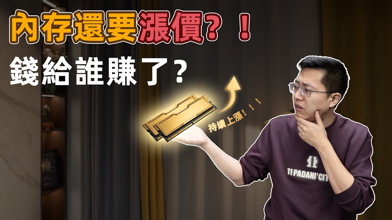 【健哥说】内存崩盘了还是继续涨？涨的钱都给谁赚了？