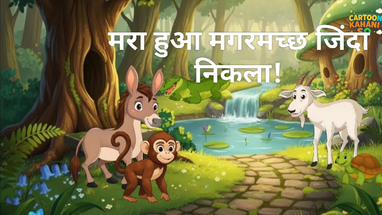 मरा हुआ मगरमच्छ जिंदा निकला 😱 | जंगल की सबसे खतरनाक चालाकी | Hindi Moral Story