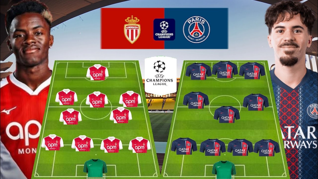 AS MONACO VS PSG HEAD TO HEAD PREDICTED LINE UPS &diams;️ UEFA CHAMPIONS LEAGUE 2025/2026 ROUND OF 16