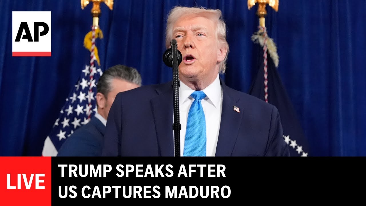 LIVE: Trump speaks after US strikes Venezuela and captures Maduro