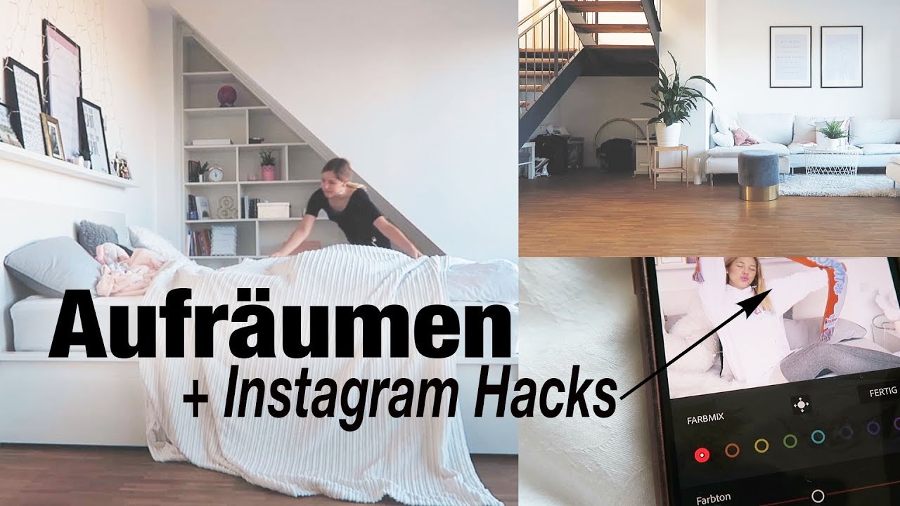Wohnung aufräumen + Instagram Bilder bearbeiten I Meine Apps