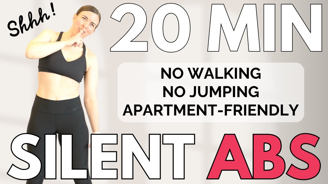 20 MIN SILENT ABS | Apartment Friendly, NO JUMPING, NO WALKING, NO NOISE!